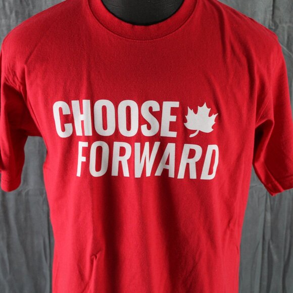Canadian Political Shirt - Liberals Choose Forward - Men's Large - Picture 2 of 9